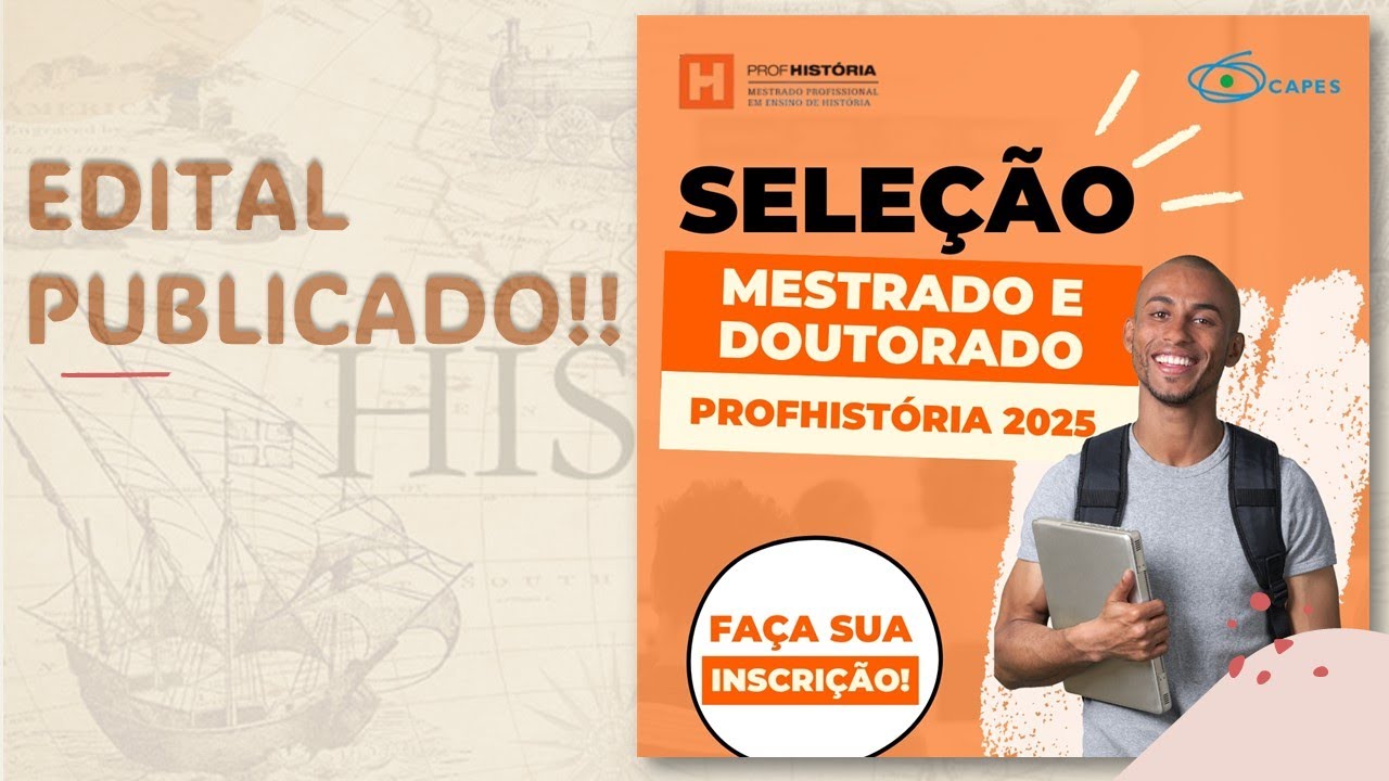 PROFHISTÓRIA 2025 - EDITAL PUBLICADO