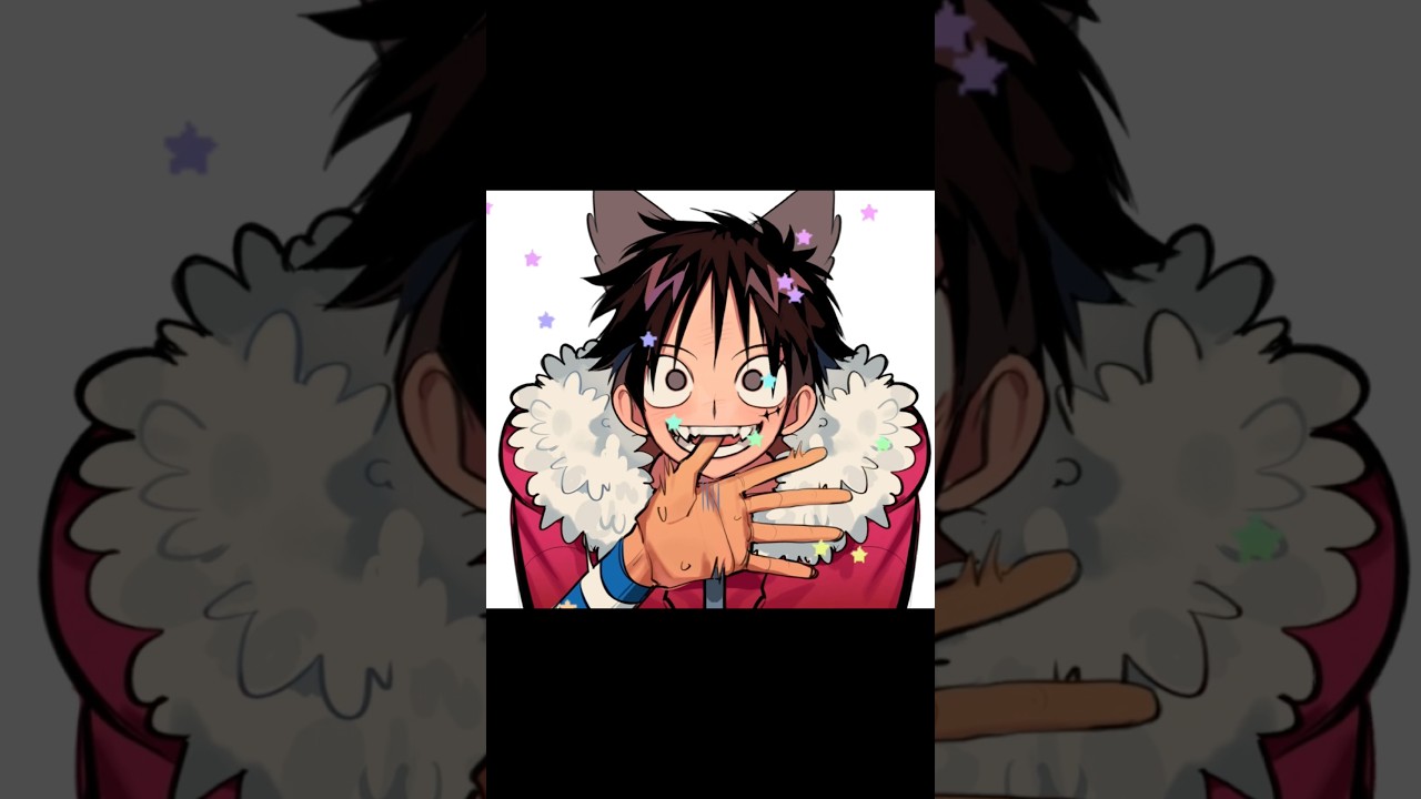 Heheh something cute #luffy #Usopp #onepiece #procreateart