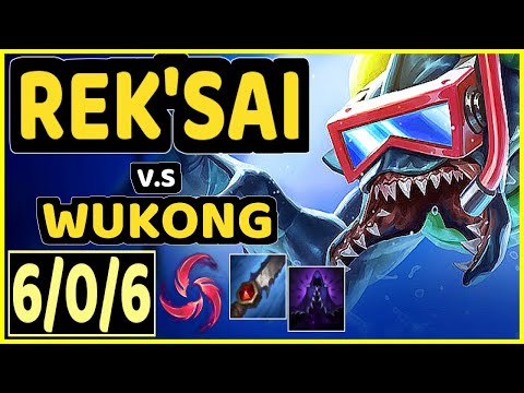 CINKROF (REK'SAI) vs WUKONG - 6/0/6 KDA JUNGLE GAMEPLAY - EUW Ranked GRANDMASTER