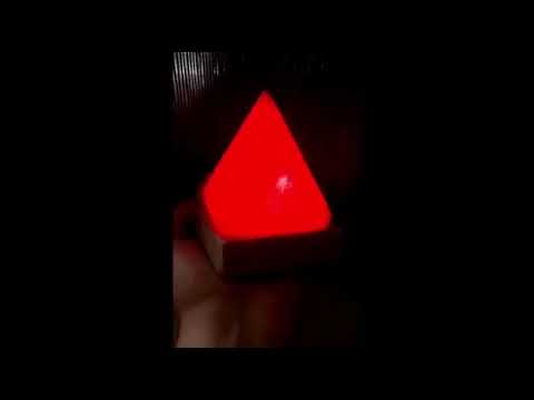 Pyramid Salt Lamp - Colour Changing