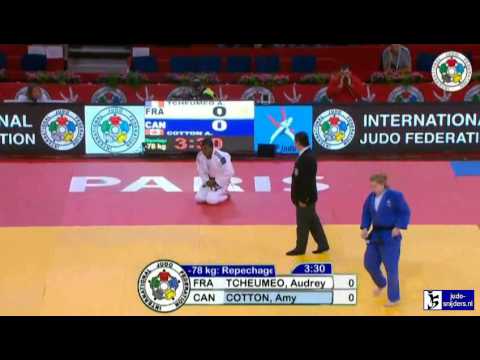 Judo Grand Slam Paris 2013: Tcheumeo (FRA) - Cotton (CAN) [-78kg] rep