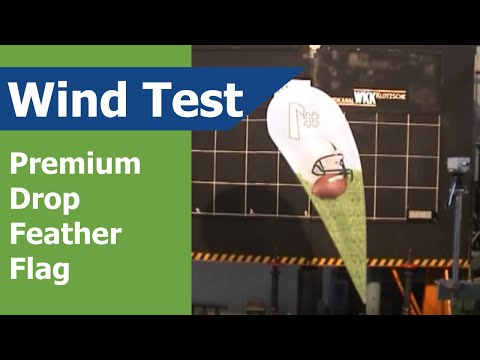 Feather Flag Premium Drop Single-Reverse Wind Speed Test
