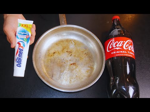 Remove stubborn dirt with toothpaste and cola! tips and tricks