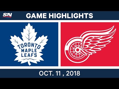 NHL Highlights | Maple Leafs vs. Red Wings - Oct. 11, 2018