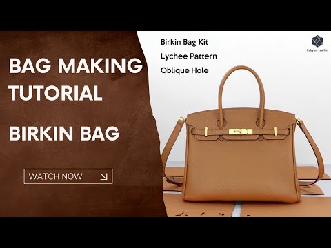 Birkin-Style Leather Bag DIY Kit tutorial