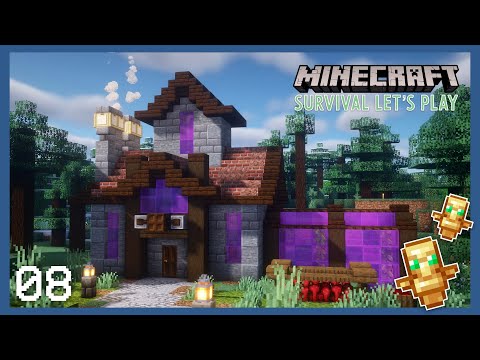mchousebuilds - The Potion Building & Woodland Mansion Fight! - Minecraft 1.18 Survival Let's Play | Episode 08