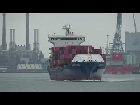 ShipSpotting in Rotterdam, The Netherlands - Part 127 4K