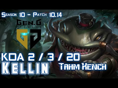 Gen Kellin TAHM KENCH vs LEONA Support - Patch 10.14 KR Ranked