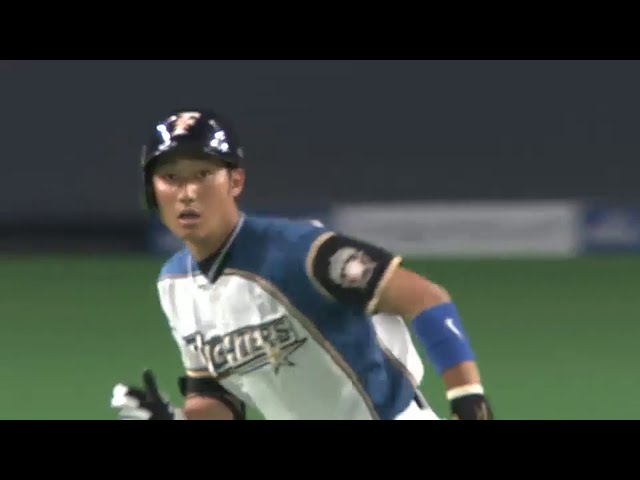 【4回裏】ファイターズ・ルーキー淺間がプロ初ヒット 緊急昇格即スタメンで決めた!! 2015/5/5 F-E