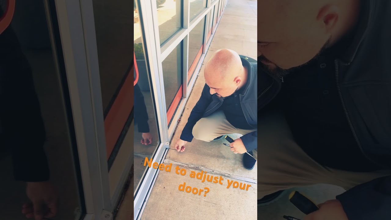 How to adjust a pivot hinge