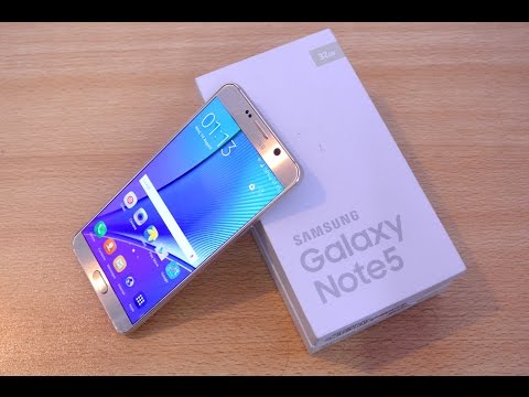 Samsung Galaxy Note 5 GOLD - Unboxing, Setup & First Look HD
