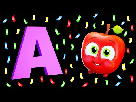 ???? ABC Song with Funky Fruits | Baby Sensory & Fun Animation, Dance Party! ????