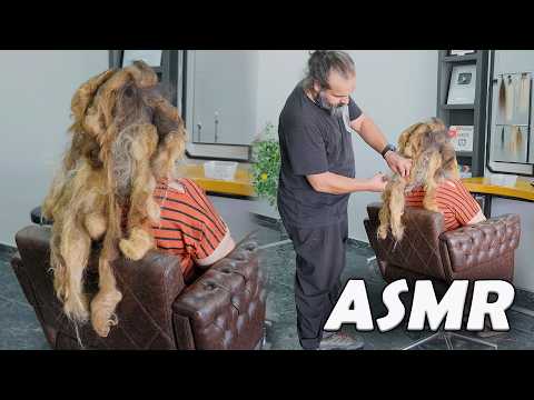 WHAT IF YOU WERE IN THIS SITUATION! 😥 Homeless Awareness - Amazing Transformation - ASMR Haircut