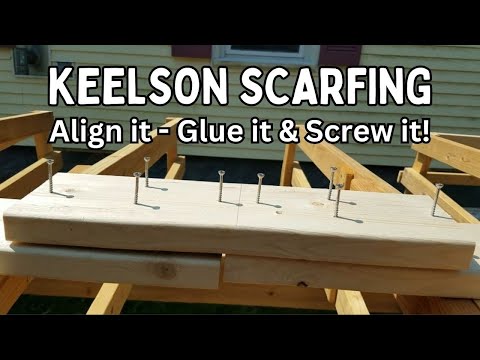 EP21: Scarfing a 32' Keelson for DIY Deadrise - Butt Blocking!