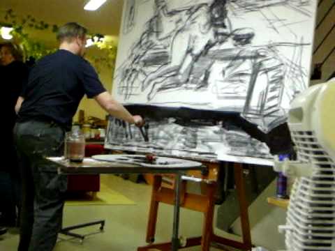 André Kern - Fleischmalaktion bei "48 h" in den Solinger Güterhallen