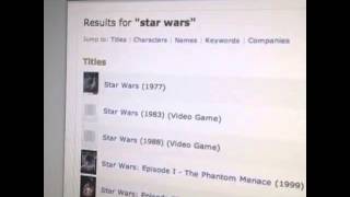 Search IMDb for any movie with Pixsy
