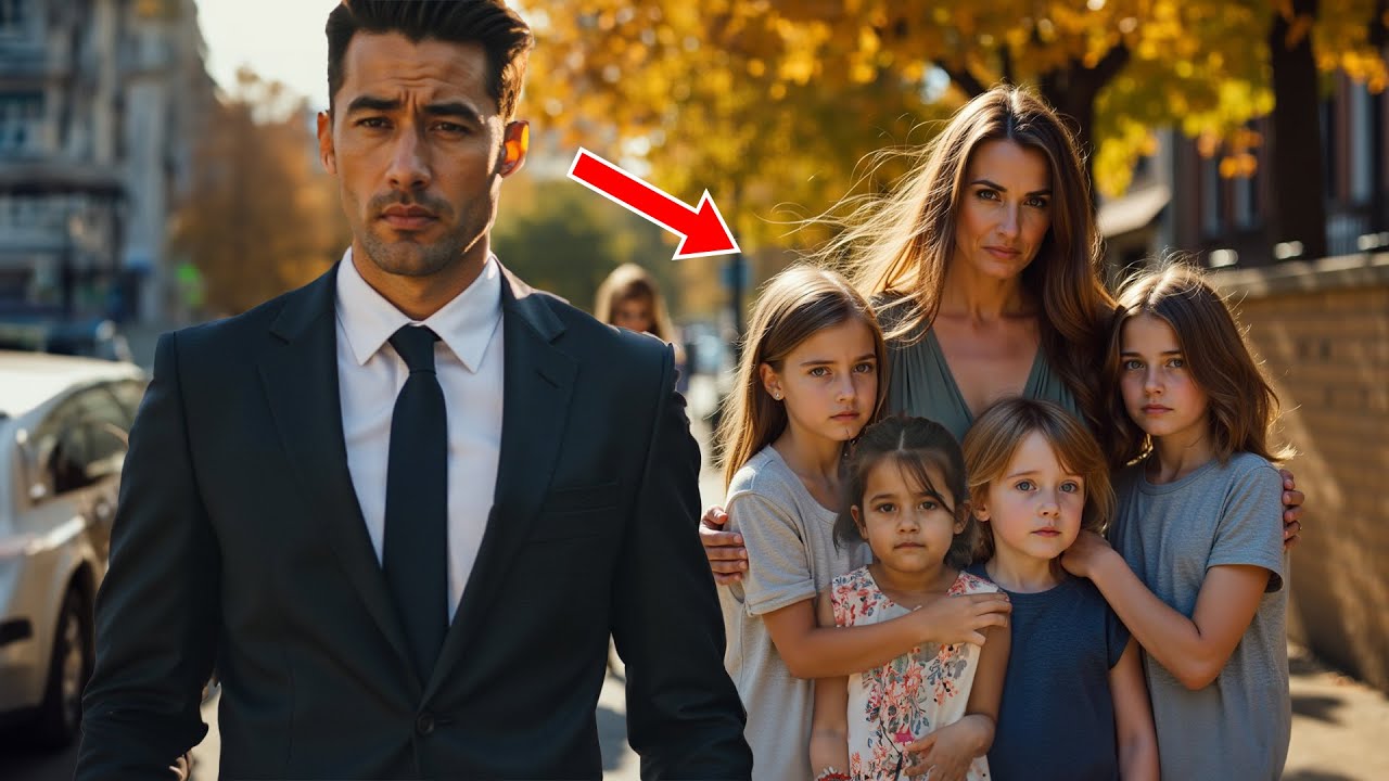 Bride left by millionaire and years later he sees her with quadruplets. But when he takes her to...