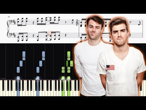 The Chainsmokers - Everybody Hates Me - Piano Tutorial + SHEETS