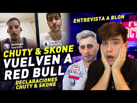 ¡CHUTY Y SKONE REGRESAN A RED BULL! REACCIÓN EN DIRECTO CON BLON YDECLARACIONES EXCLUSIVAS DE AMBOS😍
