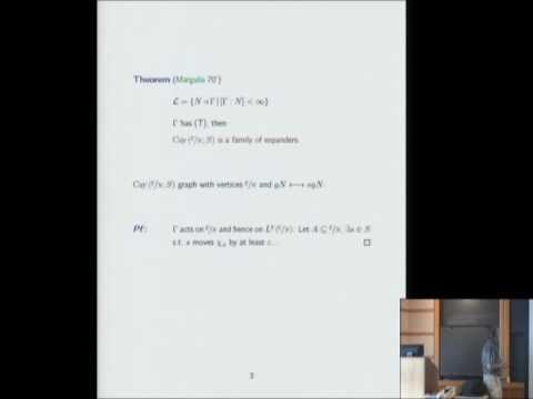 High Dimensional Expanders and Ramanujan Complexes - Alex Lubotzky