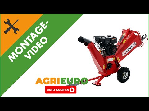 Montagevideo Professioneller Benzin Häcksler GeoTech PRO PCS 90 L