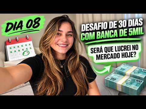 💚 DIA 08 👉 DESAFIO DE 30 DIAS COM BANCA DE 5MIL - VALE A PENA SER TRADER DE OPÇÕES BINÁRIAS EM 2026