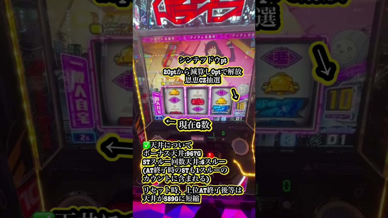 【エナ情報】 スマスロ アクダマドライブ #ハイエナ #新台 #スマスロ