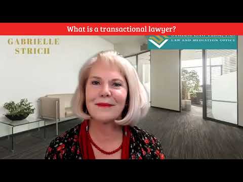 Gabrielle Strich: What is a transactional lawyer?