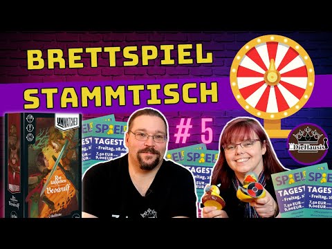 🔴 5. Brettspiel Stammtisch mit DieHausis Tanja und Thorsten + Verlosung Spiel & Karten