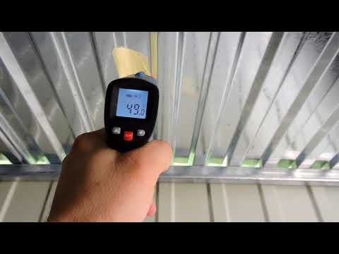 Mennyire meleg a lemezgarázs nyáron?