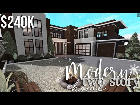 Modern Two Story Home | Roblox Bloxburg | GamingwithV