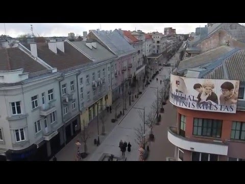 Šiaulių miesto bulvaras. Siauliai city Boulevard. 2016-03