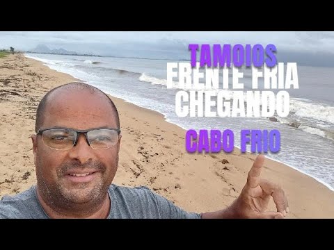 Frente fria chegando em Tamoios, Cabo Frio, região dos lagos do estado do Rio de Janeiro.