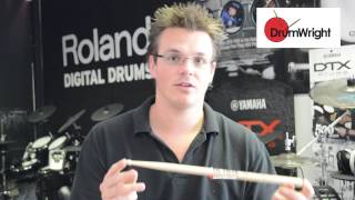 Video thumbnail for DrumWright Quick Guide to Vic Firth 7A Drum Sticks by Drum Wright