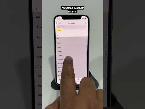multiple contacts delete feature