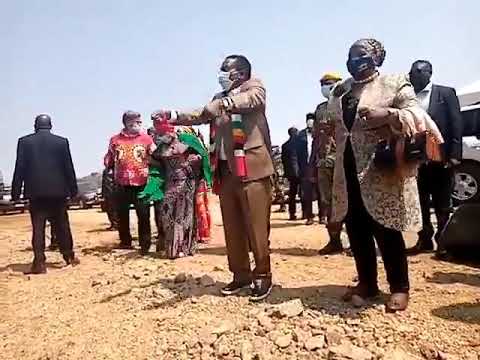 President Mnangagwa dancing