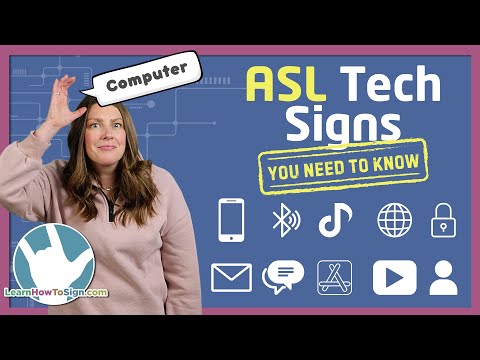 ASL Signs for Technology | Internet, Brands, Devices, Communication