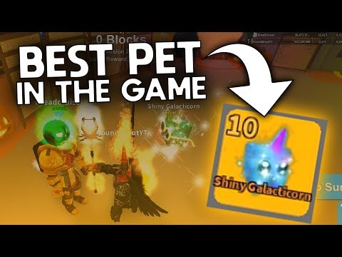 GETTING THE BEST PET! (Shiny Galacticorn) | ROBLOX Mining Simulator