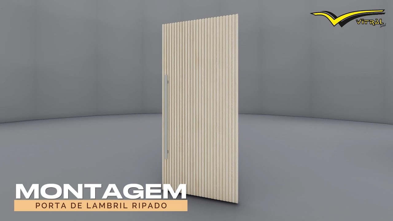 Como montar uma porta com perfil ripado