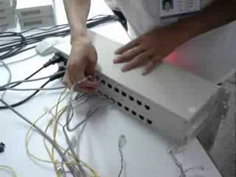 8 x E1 G.703 + Ethernet 10/100 over same fiber optical multiplexer installation