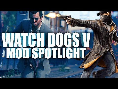 WATCH DOGS IN GTAV 'MOD SPOTLIGHT' (GTAV WATCH DOGS MOD)