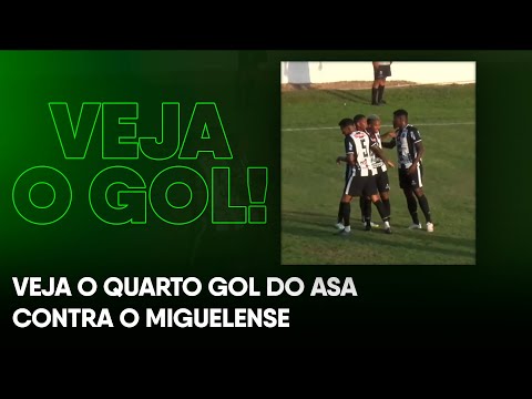 Veja o quarto gol do ASA contra o Miguelense pela Copa Alagoas