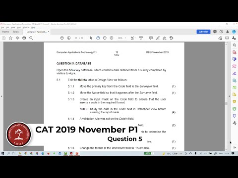 NSC: November 2019 CAT P1 - Q5