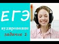 ЕГЭ 2015, аудирование, задание 1 