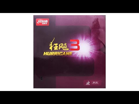 DHS Hurricane 3 Table Tennis Rubber Sheet, with Ping Pong Rubber Sheet Protection Film