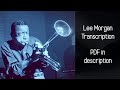 Lee Morgan — Whisper Not (Bb Trumpet Transcription)
