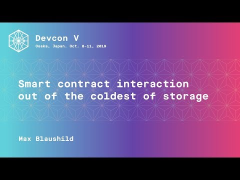 Smart contract interaction out of the coldest of storage preview