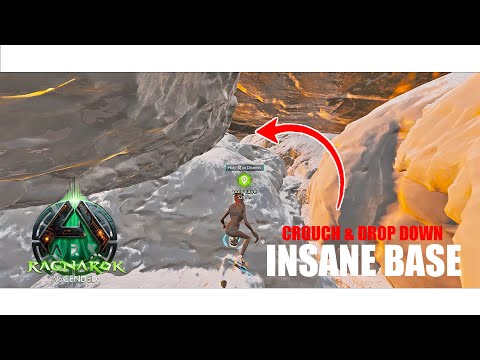 RAGNAROK insane OP SOLO CROUCH Rathole Base Spot is Unraidable - ARK Survival Ascended