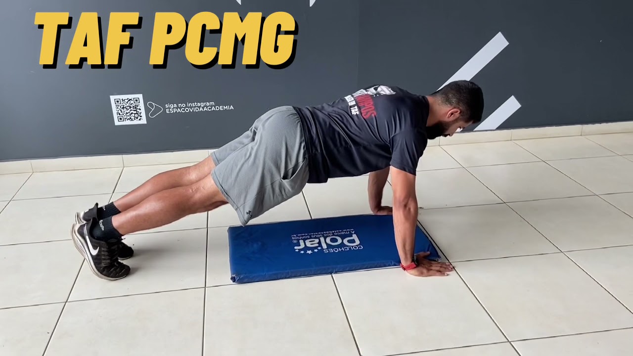 TAF PCMG - Teste de flexão de braço masculino e feminino