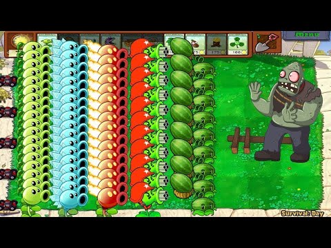 Plants vs Zombies Hack - TEAM WINTER MELON VS TEAM PEA PVZ VS GARGANTUAR